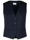 P.a.r.o.s.h Wool-blend Tailored Vest In Blue