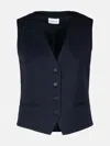 P.a.r.o.s.h 'liliux' Blue Virgin Wool Blend Vest In Blue