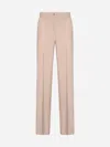 P.a.r.o.s.h Liliux Stretch Wool Trousers In Carne