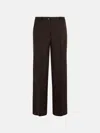P.a.r.o.s.h 'liliuxy' Brown Virgin Wool Pants In Brown