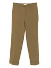 P.a.r.o.s.h Liliuxy Cuffed Trousers In Brown