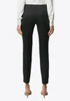 P.a.r.o.s.h Liliuxy Slim-fit Cropped Pants In Black