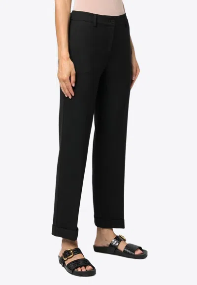 P.a.r.o.s.h Liliuxy Tailored Straight Pants In Black