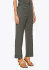 P.a.r.o.s.h Liliuxy Tailored Straight Pants In Gray