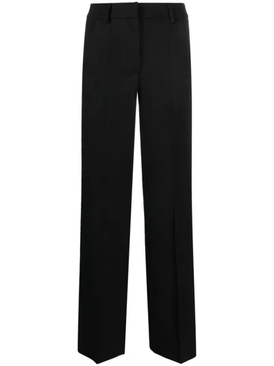 P.a.r.o.s.h Parosh Liliuxy Tailored Tuxedo Trousers In Black