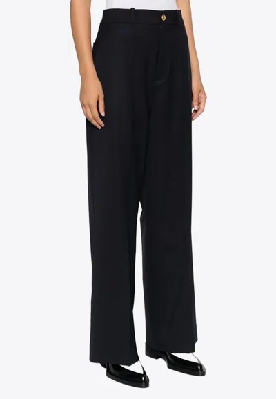 P.a.r.o.s.h Liliuxy Tailored Wool Pants In Black