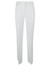 P.a.r.o.s.h Mid-rise Virgin-wool Flared Trousers In Panna