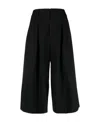 P.a.r.o.s.h Liliuxy Wide-leg Cropped Trousers In Black