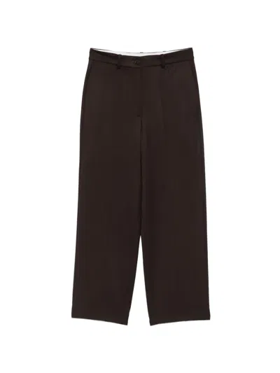 P.a.r.o.s.h Liliuxy26 Straight-leg Tailored Trousers In Black