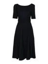 P.a.r.o.s.h Flared Midi Skirt In Blue