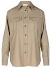 P.a.r.o.s.h 'lille' Grey Virgin Wool Blend Shirt In Grey