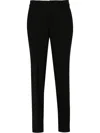 P.a.r.o.s.h High-waist Straight-leg Trousers In Black
