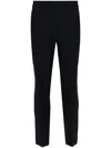 P.a.r.o.s.h Parosh Lille Wool Blue Trousers In Black