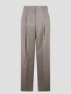 P.a.r.o.s.h Pressed-crease Trousers In Grey
