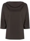 P.a.r.o.s.h Lillie Blouse In Brown