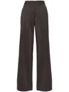 P.a.r.o.s.h . Lillie Pressed-crease Wide-leg Pants In Brown