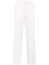 P.a.r.o.s.h . Lillie Pressed-crease Wide-leg Pants In Green