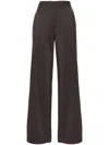 P.a.r.o.s.h . Lillie Pressed-crease Wide-leg Pants In Brown