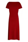 P.a.r.o.s.h Parosh Lime Knitted Long Dress In Burgundy