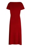 P.a.r.o.s.h Parosh Lime Knitted Long Dress In Red