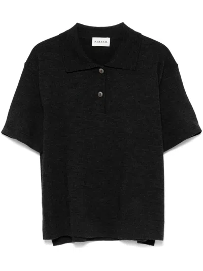 P.a.r.o.s.h Lime Polo Shirt In Grey