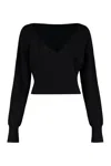 P.a.r.o.s.h Parosh Lime Wool And Cashmere Sweater In Black