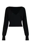 P.a.r.o.s.h Parosh Lime Wool And Cashmere Sweater In Black