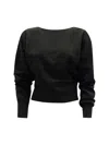 P.a.r.o.s.h Parosh Lime24 Black Sweater In Black