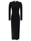 P.a.r.o.s.h Maxi Dress With Padded Shoulders In Black
