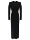 P.a.r.o.s.h Maxi Dress With Padded Shoulders In Black