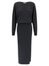 P.a.r.o.s.h Lime25 Dress In Black