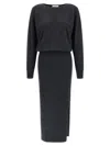P.a.r.o.s.h Lime25 Dress In Black