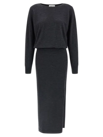 P.a.r.o.s.h Lime25 Dress In Gray