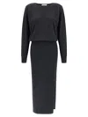 P.a.r.o.s.h Lime25 Dress In Black