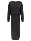 P.a.r.o.s.h Lime25 Dress In Black