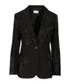 P.a.r.o.s.h Linen And Viscose Blazer In Black
