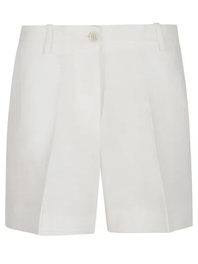 P.a.r.o.s.h Parosh Linen Bermuda Shorts In White