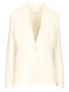 P.a.r.o.s.h Linen Blazer Jackets White In Neutral