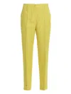 P.a.r.o.s.h . Linen Blend Pants In Yellow