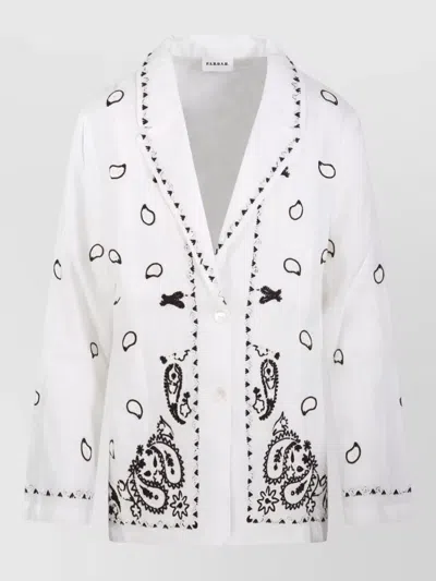 P.a.r.o.s.h Linen Blouse In White