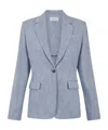 P.a.r.o.s.h Notched-lapel Single-breasted Blazer In Blue