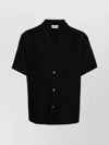 P.a.r.o.s.h Linen Shirt With Floral Embroidery And Cuban Collar