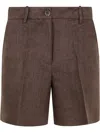 P.a.r.o.s.h Belt Loop Shorts In Brown