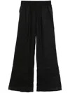 P.a.r.o.s.h Linen Trousers In Black