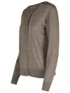 P.a.r.o.s.h 'linfa' Brown Wool Blend Cardigan In Brown
