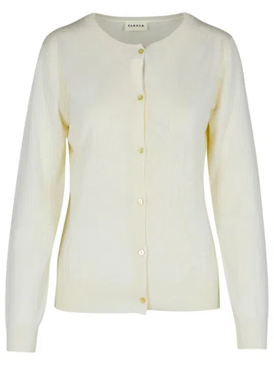 P.A.R.O.S.H P.A.R.O.S.H. 'LINFA' CREAM WOOL BLEND CARDIGAN