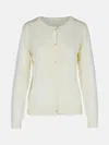 P.a.r.o.s.h 'linfa' Cream Wool Blend Cardigan In Cream