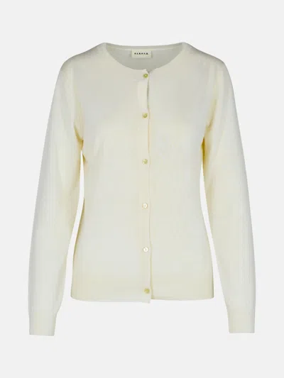 P.A.R.O.S.H 'LINFA' CREAM WOOL BLEND CARDIGAN