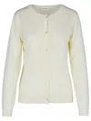 P.a.r.o.s.h 'linfa' Cream Wool Blend Cardigan
