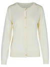 P.a.r.o.s.h 'linfa' Cream Wool Blend Cardigan In White